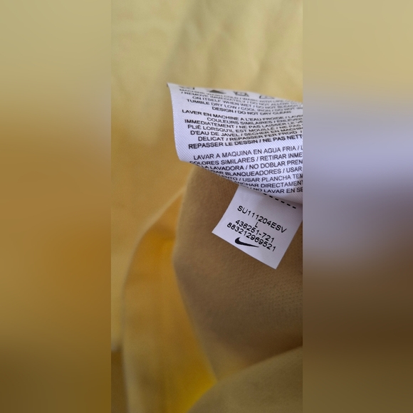 Nike Women's Dri-FIT Victory Golf Polo Sz L SPORT OUTDOORS BUTTER YELLOW - Picture 5 of 9